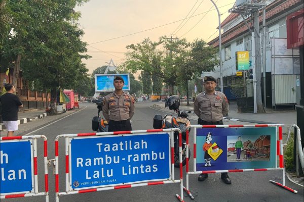 Jamin Warga Blora Nyaman Berolahraga, Sat Pamobvit Gelar Patroli di Area CFD